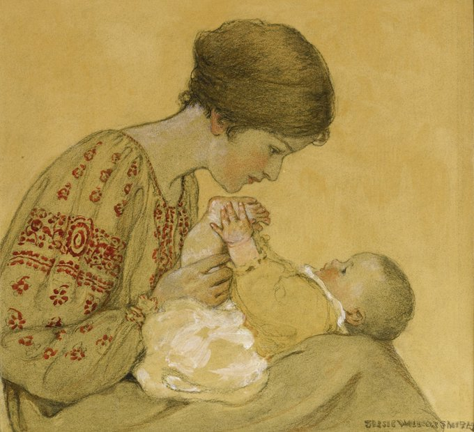 The Newborn, 1928 Jessie Willcox Smith